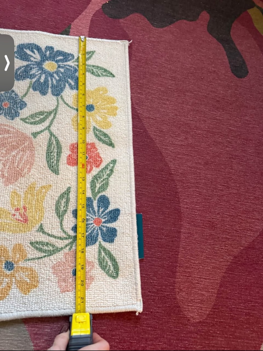 Ruggable Floral Accent Rug - Pad Not Included - Picture 2 of 5